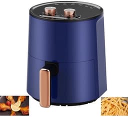 Airfryeroven - Dubbele functie - Gezonder koken - Automatische uitschakelfunctie - 31x25x30cm - Groen — thumbnail 2