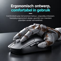 AULA AM206 - Draadloze Muis – Lichtgewicht – Ergonomisch – Stil – Voor Laptop & PC – Wit — thumbnail 2
