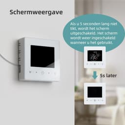 Slimme Thermostaat WiFi voor CV-Ketel - Programmeerbaar - Appbediening en Spraakbesturing - Werkt op 3 AA Batterijen - Vorstbeveiliging - Wit — thumbnail 2