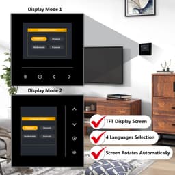 Smart thermostaat voor water, vloerverwarming en boiler, gastverwarming, / wifi, chronothermostaat, digitaal programmeerbaar, kamerthermostaat, compatibel met — thumbnail 2