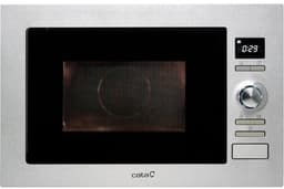 Inbouwmagnetron - Keukenapparaat - Snel eten bereiden - 8 automatische menu's - 25 liter inhoud - RVS zwart — thumbnail 1