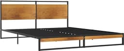 Bedframe, familiebed, palletbed, bedframe, metaal, 140 x 200 cm — thumbnail 5