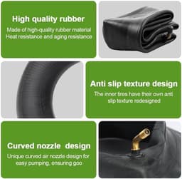 SnelShoppen - 2Pcs 3.50-8 Binnenbanden voor Tuinwagens, Vervangingsbanden voor Hooivork, Hoge Druk, Explosieveilig, Perfect voor Grasmaaier en Tuintra — thumbnail 3