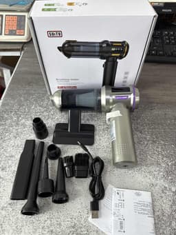 Car Vacuum Cleaner Brushless Motor LCD Display Power Vacuum Cleaner - Cordless Handheld Wireless Vacuum Cleaner with Multi-Mode Suction & Accessories — thumbnail 1