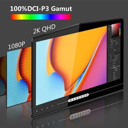 Draagbare Monitor 13,3 Inch QHD OLED Touchscreen - 2560 x 1440 Resolutie - 1 ms Reactietijd - IPS - Voor Laptop Smartphone Game Consoles — thumbnail 3