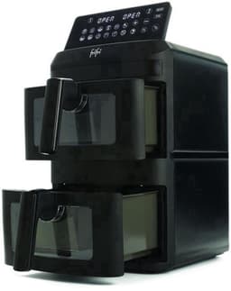 Heteluchtfriteuse DuoSlim - 2800 W Vermogen - 13 L Inhoud - Kunststof Materiaal - Zwart Kleur - Voor Gezinnen - Airfryer — thumbnail 1