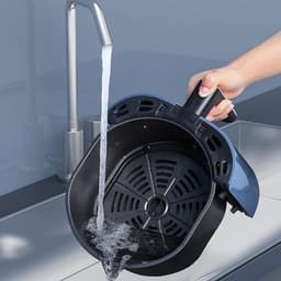Heteluchtfriteuse - Airfryer Oven - Gezonder Frituren - Snelle Bereiding - 45 Quart - Blauw — thumbnail 2