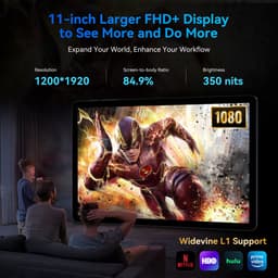 Tablet PC 11 Inch - 24GB RAM - 128GB Opslag - Android 15 - IPS Scherm - Gaming Tablet — thumbnail 1