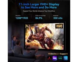 Tablet PC 11 Inch - 24GB RAM - 128GB Opslag - Android 15 - IPS Scherm - Gaming Tablet