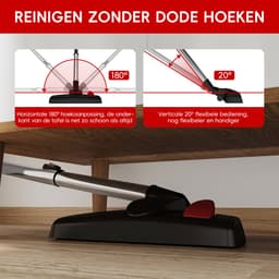 Authmic Stofzuiger met Snoer – Krachtige Zuigkracht, Lichtgewicht Design, Meerdere Opzetstukken, Geschikt voor Alle Vloertypen — thumbnail 5