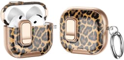 Telestore - hoesje geschikt voor AirPods 5 en AirPods 4 - Hard case cover - roze goud luipaard / tijger - TPU hoesje Beschermhoes - AirPods 5 en 4 Cover - AirPods 5 / 4 hoesje - Geschikt voor Apple AirPods 5 en AirPods 4 — thumbnail 2