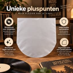 LP Binnenhoezen - 25 Stuks - 150 micron -Vinleycare- Lp Beschermhoezen - Lp Hoezen Plastic - Lp Hoezen Binnenhoes Vinly — thumbnail 2