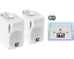 E-Audio Achtergrond luidsprekers met ophangbeugel - 80 Watt