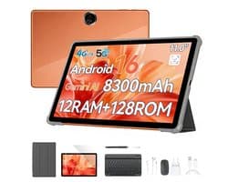 Blackview ZENO5 - Tablet - 11 inch - 12GB RAM - 128GB ROM- 8300mAh- Android 16 - Oranje