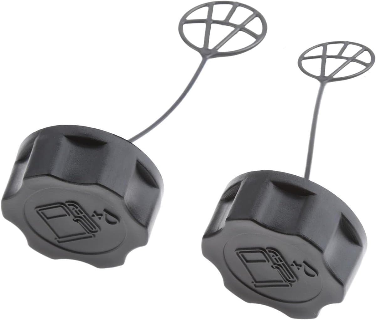 SnelShoppen - Tank Cover Set van 2 voor Bosmaaier, Grasmaaier 33CC, 43CC, 52CC, CG330, CG430 - Sterke Plastic Bescherming - 3.8 cm Binnenmaat - Tuinac — afbeelding 1