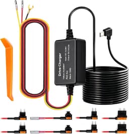 SnelShoppen - Dashcam Hardwire Kit 12V-24V naar 5V USB-C met Laagspanningsbeveiliging - 3,2 m Dashcam Kabel voor 24 Uur Parkeerbewaking - Acc-zekering — thumbnail 1