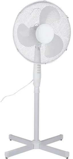 Krachtige Staande Ventilator – 40 cm – 3 Snelheden – Oscillatiefunctie – Verstelbare Hoogte tot 125 cm – 45 W – Wit — thumbnail 3