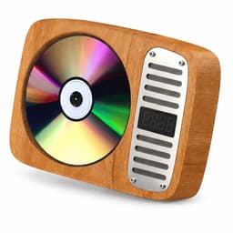 GH Goods - Draagbare CD Speler met Bluetooth - Ingebouwde speaker - Voor in de auto - Fm radio - MP3 - 3.5 MM Aux - CD / CD-R / CD-RW - Houten Look — thumbnail 1