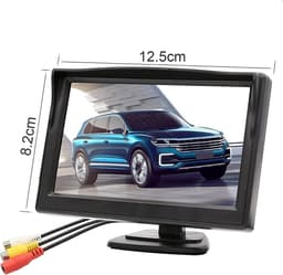 SnelShoppen - 5 Inch LCD Achteruitkijkcamera Monitor met Twee AV Modus, Duidelijk Beeld, Geschikt voor Auto, Vrachtwagen, Duurzaam, 720x272 Resolutie — thumbnail 3
