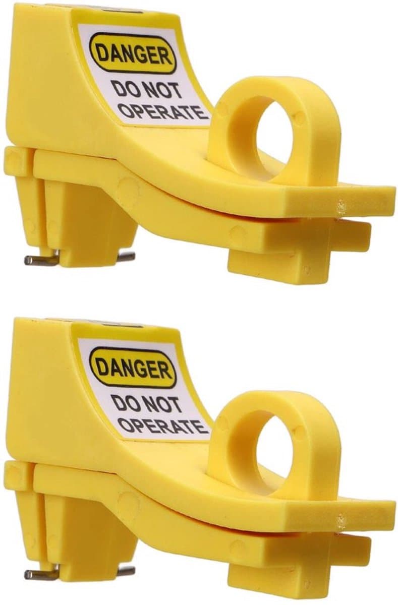 stuks stroomonderbrekervergrendelingsapparaat, miniatuur stroomonderbrekervergrendeling met hoge mechanische sterkte, nylon pin-out stroomonderbrekervergrendeling voor Loto-stationvergrendeling, tag-out — afbeelding 1