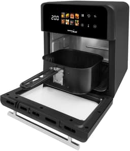 SnelShoppen - Olievrije Friteuse 10L - Heteluchtfriteuse met Kijkvenster - 1800W, 8 Programma's, Touchscreen Display, Timer 60 min, 70–200°C, Gezond K — thumbnail 2