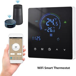 Slimme Thermostaat - Temperatuurregelaar WiFi - Energie Besparen - Programmeerbaar Schema - 5+2 Dagen - Wit — thumbnail 3