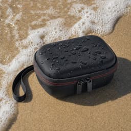 YONO Opberghoes Geschikt voor JBL Go 5 - Hard Case Beschermhoes - Speaker Hoes - Opbergcase met Accessoirevak - Zwart — thumbnail 5