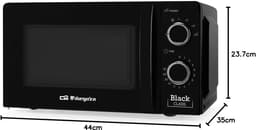 Magnetron 20 Liter - Oven Magnetron - Eten Opwarmen - Ontdooifunctie - 700 W - Zwart — thumbnail 2