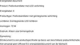 Plafondventilator met lamp stil modern LED plafondlamp dimbaar met afstandsbediening 6 snelheden 88 cm zwart — thumbnail 2