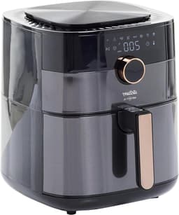 Heteluchtfriteuse - Airfryer Frituurpan - Gezond Frituren - XL Inhoud Digitaal - 6L - Zwart — thumbnail 1