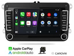 Carovix® Carplay autoradio geschikt voor volkswagen, seat, skoda - Apple Carplay & Android Auto (Draadloos) - Bluetooth - 7 inch HD Touchscreen - Navigatiesysteem auto - Achteruitrijcamera — thumbnail 1