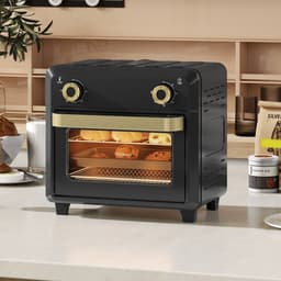 Sogiol® Mini Oven met Hetelucht - Airfryer - Timer & Binnenverlichting 10L - zwart — thumbnail 3