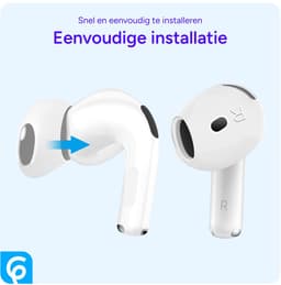 Vervangende Oordopjes Geschikt voor AirPods 4 - Vervanging Tips - Siliconen Dopjes Wit — thumbnail 4