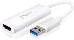 USB naar HDMI Adapter - Externe Videokaart - Scherm Uitbreiden - Hoge Resolutie Ondersteuning - 1 Poort - Zwart — thumbnail 1