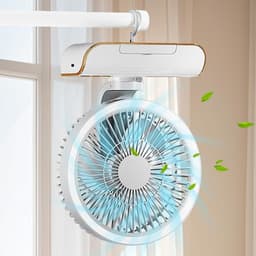 Ventilator met Convectie - Tafelventilator Circulator - Luchtcirculatie Optimaliseren - 5 Snelheden Instelbaar - 25x18x10.5cm - Grijs — thumbnail 5