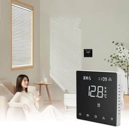 Digitale Thermostaat - Slimme Regelaar - Energie Besparen - Wifi App Bediening - 5-45°C Bereik - Wit — thumbnail 3