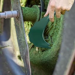 Afdekreiniger Grasmaaier - Tuin Schraper - Platform Schoonmaken - Stalen Materiaal - 36.8 cm - Grijs — thumbnail 5