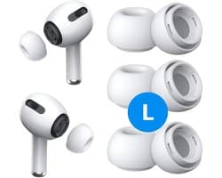 3 Pack Siliconen Large (L) Dopjes Oordopjes Vervanging Tips Geschikt voor AirPods Pro (1e & 2e Generatie)