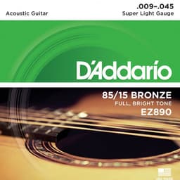 D'addario EZ890 akoestische gitaar snaren | 09-45 85/15 | Bronze — thumbnail 5