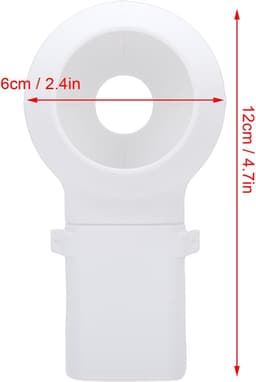 Boorstofvanger - Opvangbak Boorafval - Schoon Boren - Universele Quick-Connect - Compact Formaat - Wit — thumbnail 2