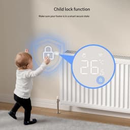 Slimme Radiator Thermostaat - Verwarming Controller - Energie Besparen - Geen Hub Nodig - 9 x 5.3 cm - Wit — thumbnail 5