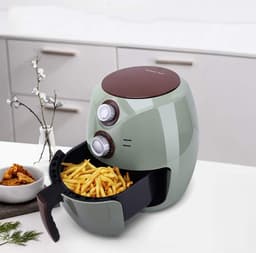 Airfryer - Heteluchtfriteuse Oven - Gezond Koken - Snelle en Energiezuinige - 3.5 Liter - Groen — thumbnail 2