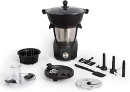 Keukenmachine - Multifunctionele kookrobot - Maaltijden bereiden - App-bediening & stoomfunctie - 35 liter inhoud - Zwart — thumbnail 2