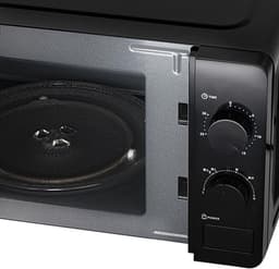 Magnetron met oven - Mini oven - Snel maaltijden bereiden - 6 instelbare standen - 20 liter inhoud - Zwart — thumbnail 1