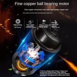 Ventilator - Afzuigkap - Lucht Circuleren - Gecoat Staal - 7 inch - Zwart — thumbnail 5