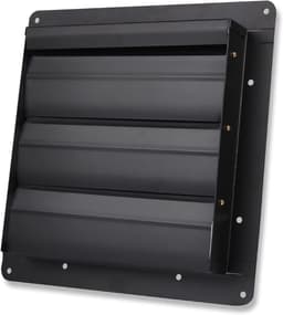 Industriële Afzuigventilator - Wandventilator Ventilator - Ventilatie Verbeteren - Met Metalen Luik - 40 cm - Zilverkleurig — thumbnail 1