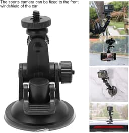 SnelShoppen - Auto Dashcam Bevestigingsbeugel, Draagbare Actiecamera Zuignap Auto Steun met Verstelbare Bal Hoofd, Voor Actiecamera, Universeel en Han — thumbnail 5