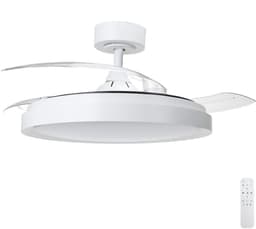 Led | Plafondventilator | LED Verlichting | Incl. Afstandbediening | 2700-6500K | Dimbaar | Ø106cm | Wit — thumbnail 1