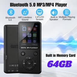 MP3 Speler 64GB - Bluetooth 5.0 - 1.8-inch LCD Scherm - Ondersteunt tot 128GB - m-winkel — thumbnail 2