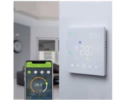 Slimme thermostaat - Temperatuurregelaar - Comfort regelen - Wifi verbinding - 4P - Wit